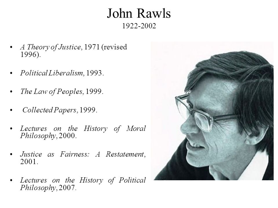 Short essay on Rawls' theory of justice